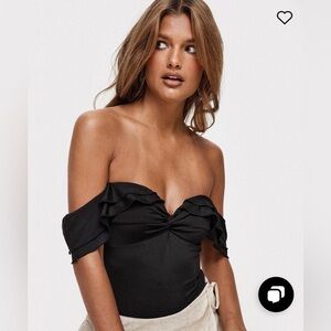 NWT Princess Polly Coming Back Ruffle Bodysuit